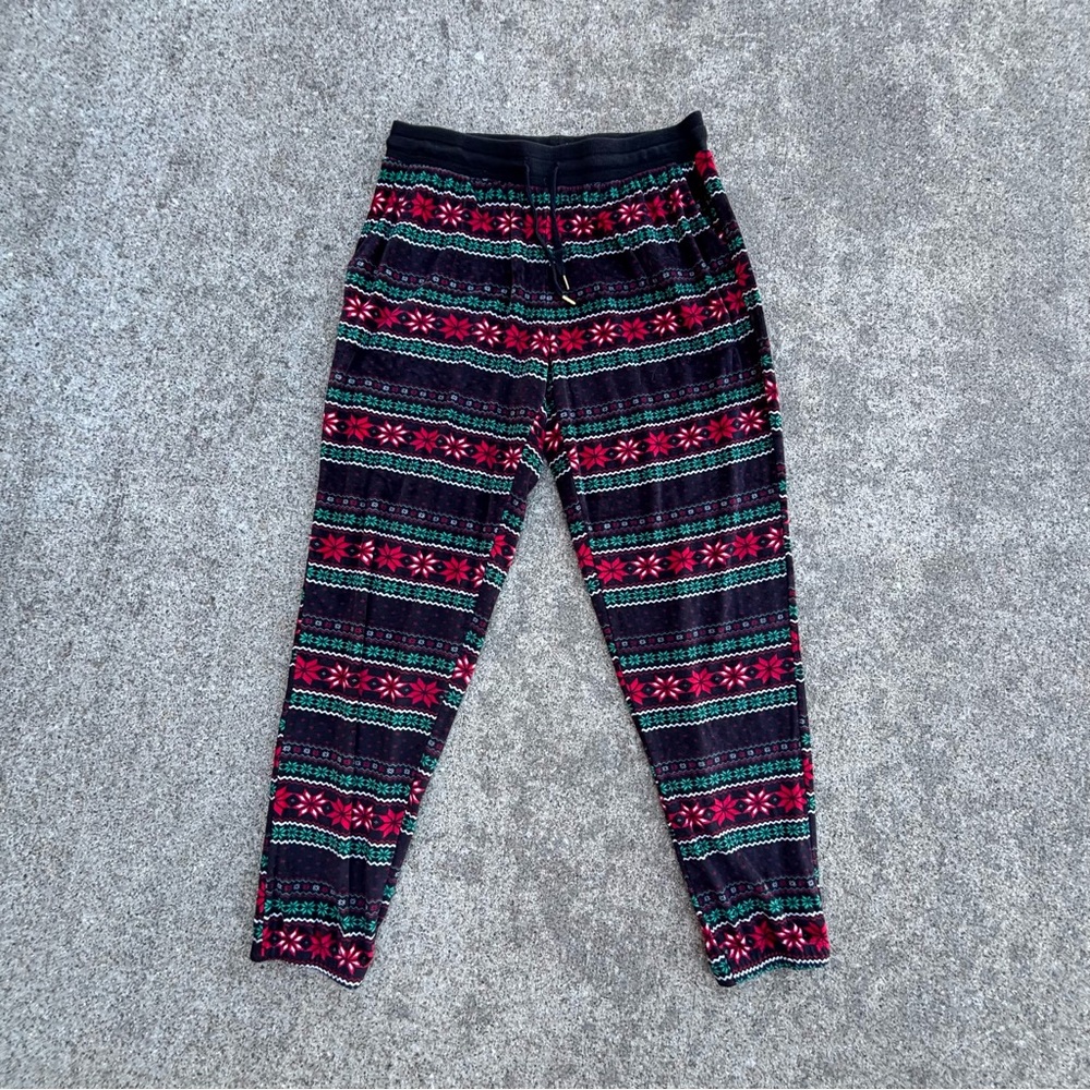 Festive Patterned Jogger Pajama Pants